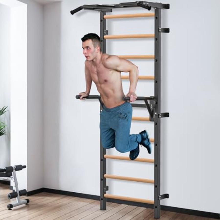 عارضة جدارية للجمباز 2x2، سلم  - مراجعة Pull Up Bar Grip وسعره