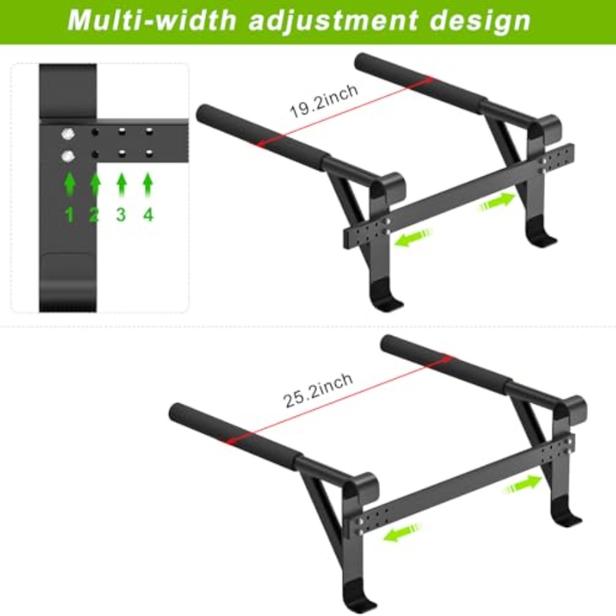 عارضة جدارية للجمباز 2x2، سلم  - مراجعة Pull Up Bar Grip وسعره